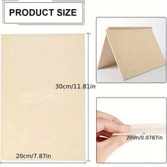 10pcs Unfinished Wooden Planks for DIY Arts & Crafts, School Projects