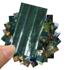 62pcs Green Forest Waterproof Stickers