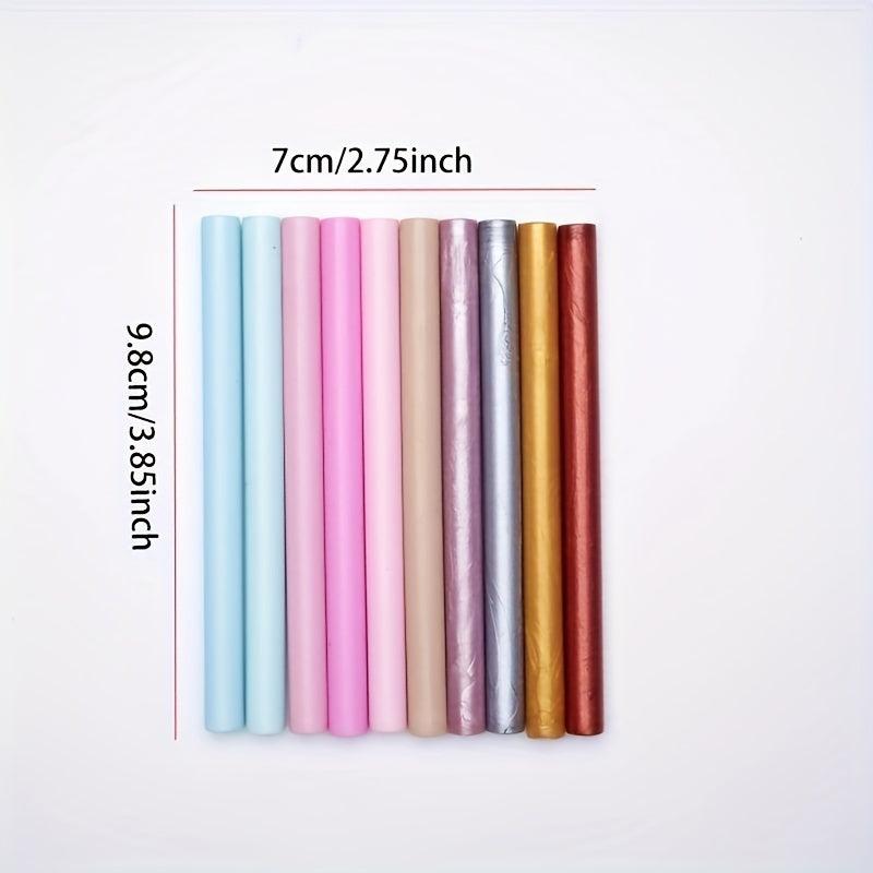 10pcs Wax Seal Stamp Small Wax Sticks for Cards Envelope Wedding Invitation