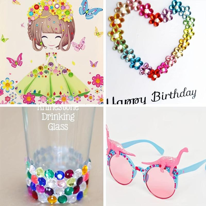 1782 Pcs Adhesive Rhinestones Stickers for Crafts