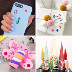1782 Pcs Adhesive Rhinestones Stickers for Crafts
