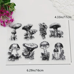 1pc Mushroom DIY Cartoon Stamp
