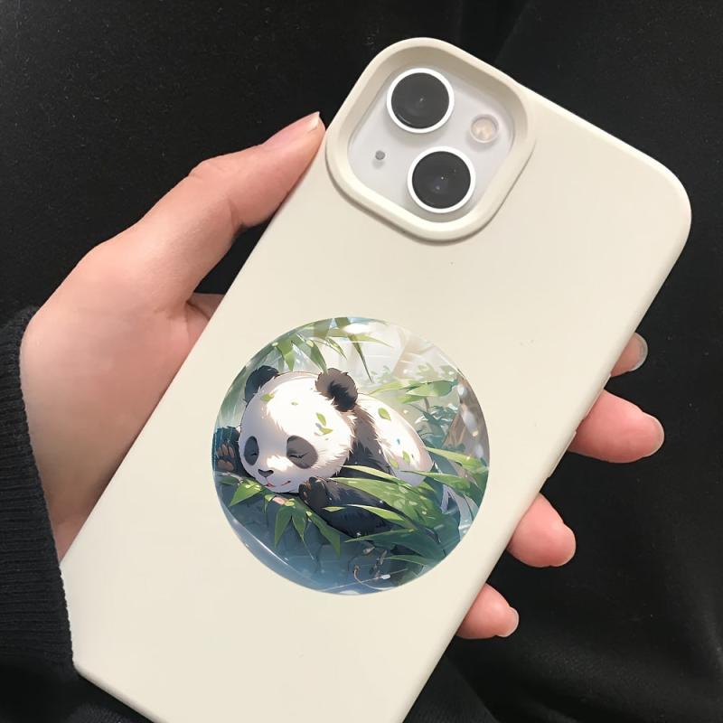50pcs World In Glass Ball Stickers DIY Waterproof Stickers