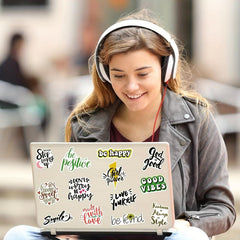 50pcs Inspirational Words Stickers Pack Positive Quote Stickers