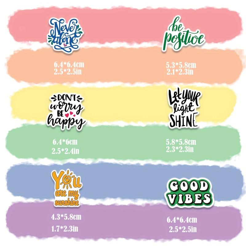 50pcs Inspirational Words Stickers Pack Positive Quote Stickers