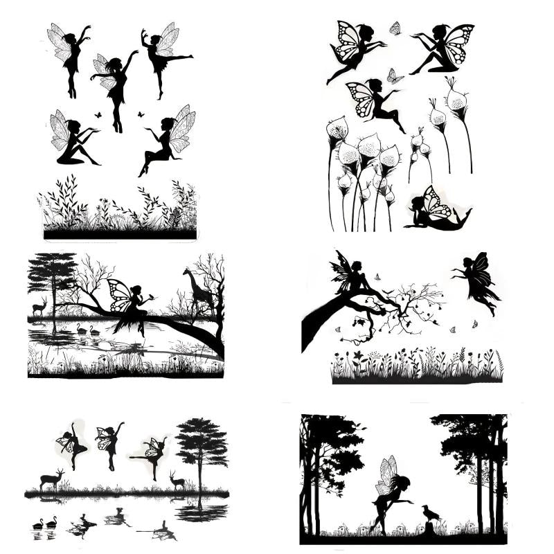 Fairy Girls Rubber Stamp PVC Clear Stamp DIY Scrapbooking Card Making