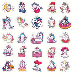 100 Pink Unicorn Vinyl Waterproof Stickers for Adults