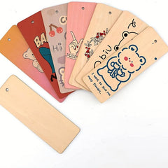 10pcs Wooden Bookmarks for Christmas Wedding Birthday Decor