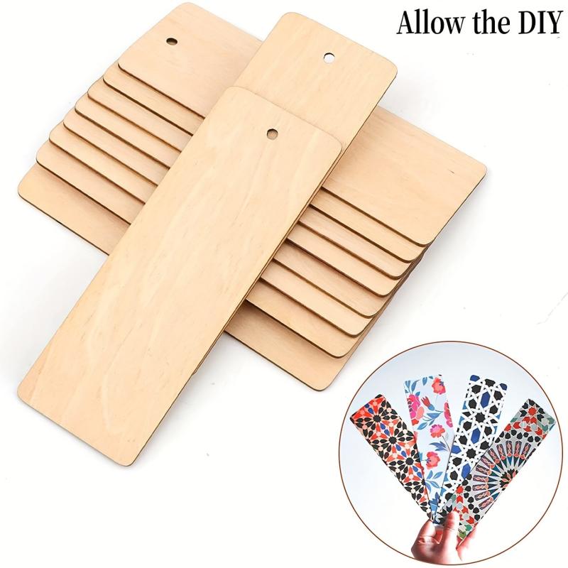 10pcs Wooden Bookmarks for Christmas Wedding Birthday Decor