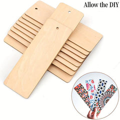 10pcs Wooden Bookmarks for Christmas Wedding Birthday Decor