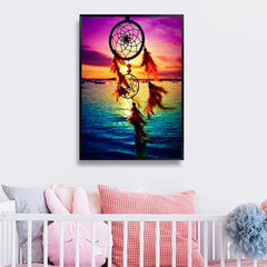 DIY 5D Diamond Art Wind Chime Pictures, Full Round Diamond Craft Kit
