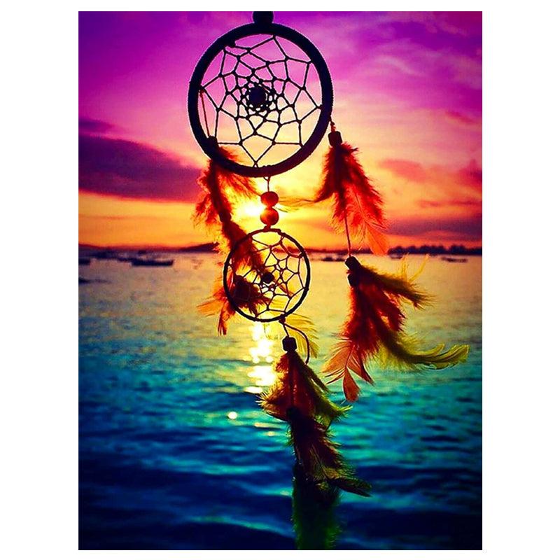 DIY 5D Diamond Art Wind Chime Pictures, Full Round Diamond Craft Kit