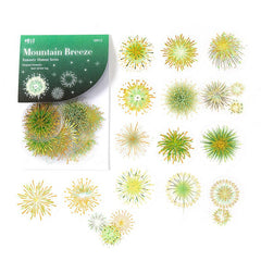 30 Fireworks Themed Resin Art Epoxy Stickers for Scrapbooking