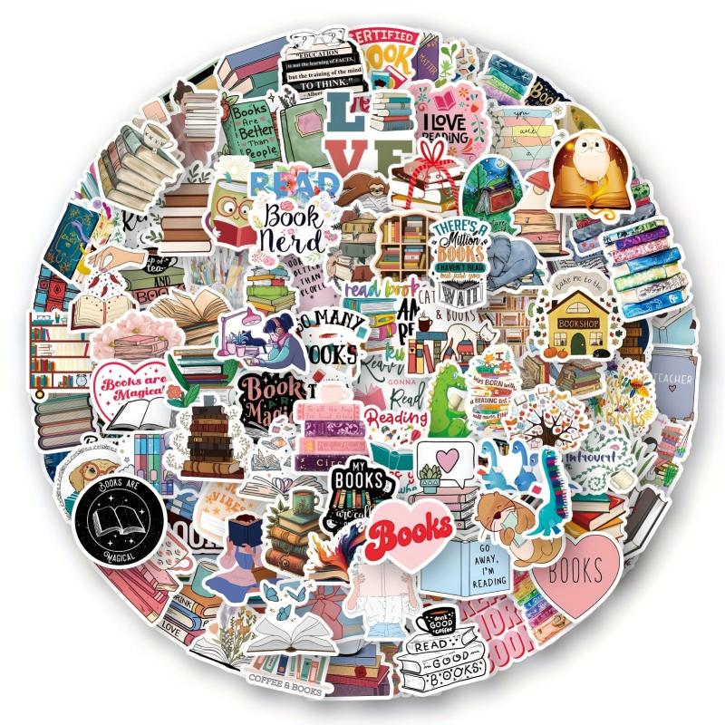 125pcs Book Stickers Reading Stickers Library Stickers Book Accessories