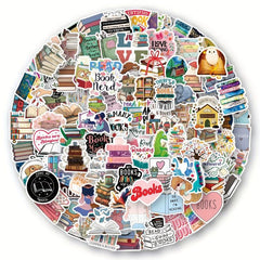 125pcs Book Stickers Reading Stickers Library Stickers Book Accessories