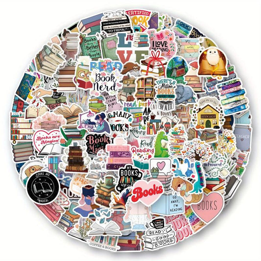 125pcs Book Stickers Reading Stickers Library Stickers Book Accessories