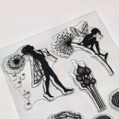 Fairy Flowers & Tree Pattern Stamp Tool for Art Making
