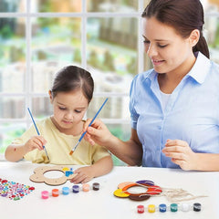 Crafts Bird Feeder Wooden DIY Painting Kit Easter Kids Outdoor Garden