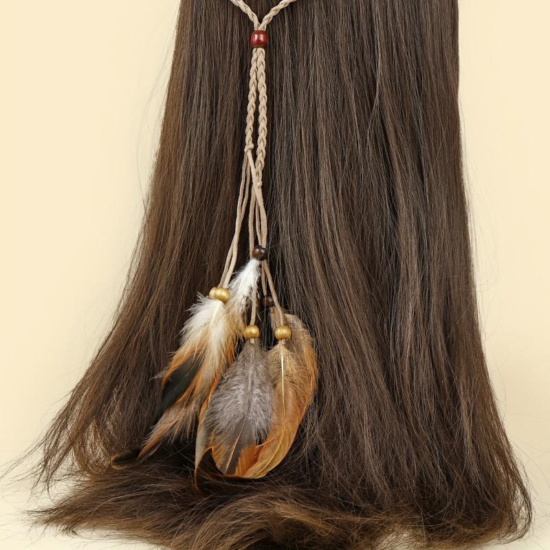 Summer Feather Headband Hair Rope Hair Accessories