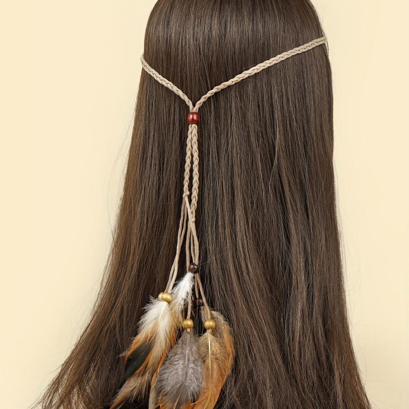 Summer Feather Headband Hair Rope Hair Accessories