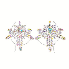 Beaded Face Arm Body Chest Jewelry Tattoo Stickers