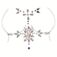 Beaded Face Arm Body Chest Jewelry Tattoo Stickers