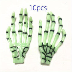 10pcs Skull Hand Halloween Party Skeletons Decoration