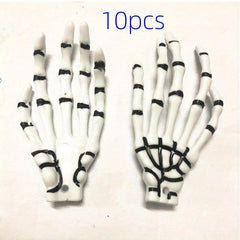 10pcs Skull Hand Halloween Party Skeletons Decoration