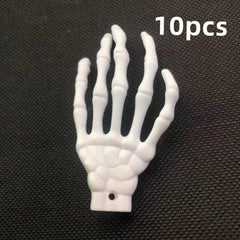 10pcs Skull Hand Halloween Party Skeletons Decoration