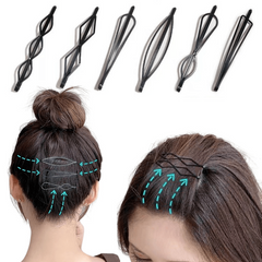 6pcs Geometric Metal Barrettes Hair Accessories