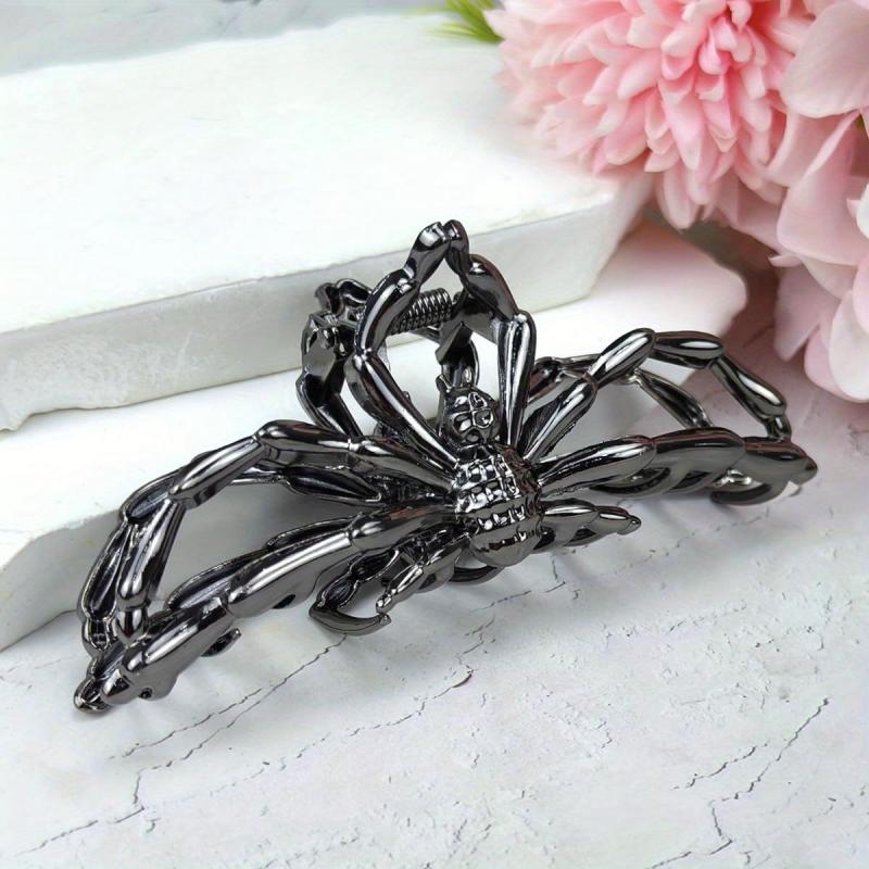 Halloween Spider Hair Clips Double Layer Alloy Clips