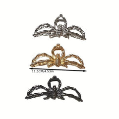 Halloween Spider Hair Clips Double Layer Alloy Clips