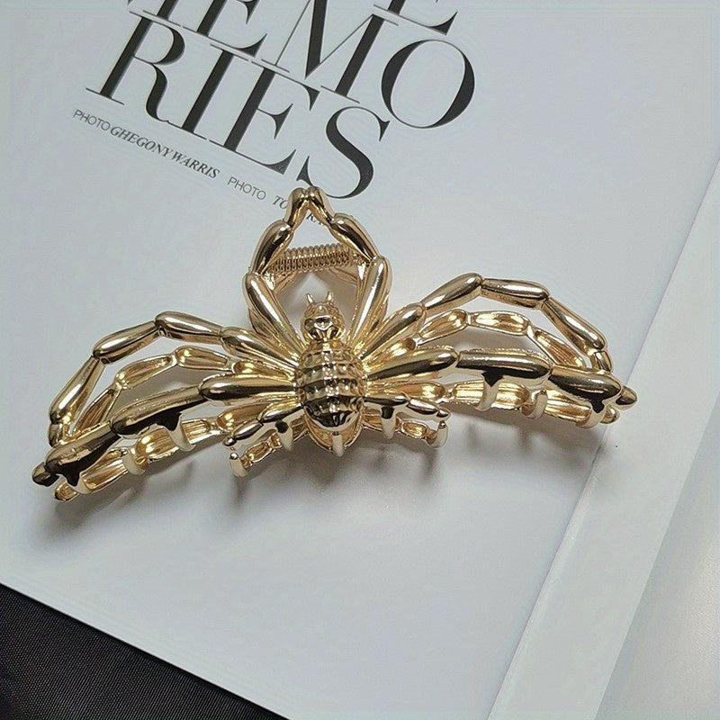 Halloween Spider Hair Clips Double Layer Alloy Clips