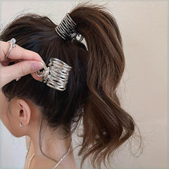 3pcs Metal Hair Claws for Girl High Ponytail Clip Hairpin Headwear