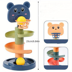Kids Ramp Toy Basketball Track Fun Tower Puzzle Game