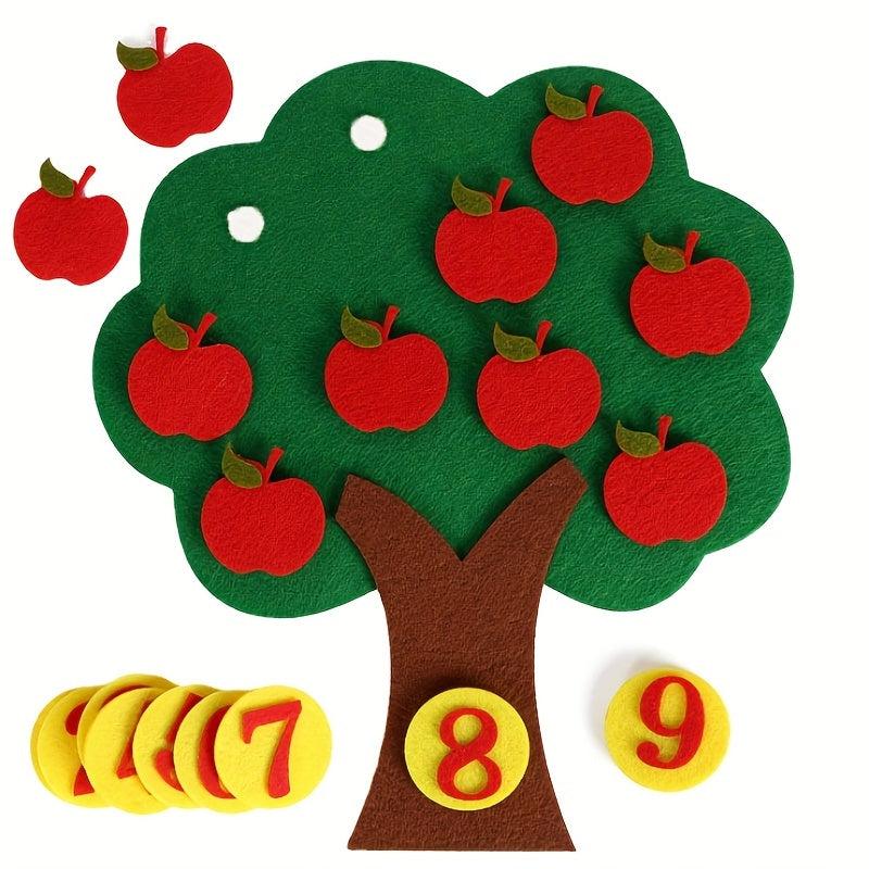 Number Matching Montessori Toy for Kids DIY Craft Ornament Math Game