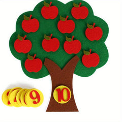 Number Matching Montessori Toy for Kids DIY Craft Ornament Math Game
