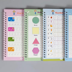 Reusable Learning Math English 3D Calligraphy Book Drawing Copybook