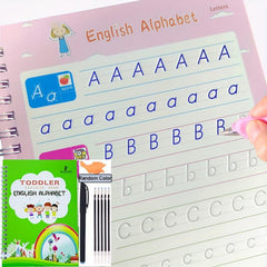 Reusable Learning Math English 3D Calligraphy Book Drawing Copybook