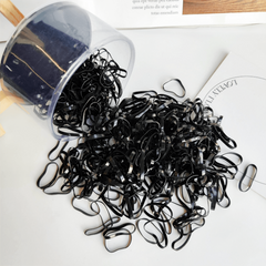 400pcs Small Size Hair Ties Elastic Plastic Hair Rings Decorative Accessories