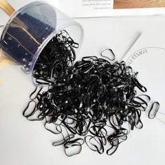 400pcs Small Size Hair Ties Elastic Plastic Hair Rings Decorative Accessories