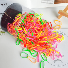 400pcs Small Size Hair Ties Elastic Plastic Hair Rings Decorative Accessories