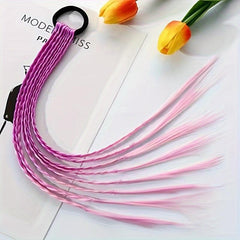 Gradient Dreadlock Hair Tie Wig Braid Headwear Elastic