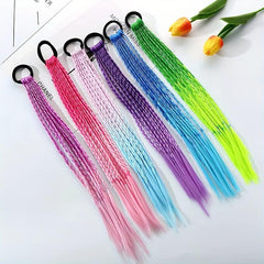 Gradient Dreadlock Hair Tie Wig Braid Headwear Elastic
