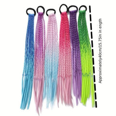 Gradient Dreadlock Hair Tie Wig Braid Headwear Elastic