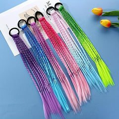 Gradient Dreadlock Hair Tie Wig Braid Headwear Elastic