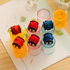 3pcs Colorful Ink Pad Stamp Set for Kids DIY Fun Learning Tool