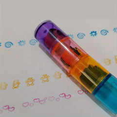 3pcs Colorful Ink Pad Stamp Set for Kids DIY Fun Learning Tool
