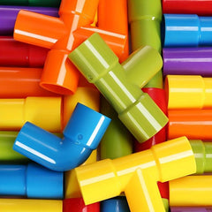 Montessori Water Pipe Building Blocks Toy Construction Educational Gift