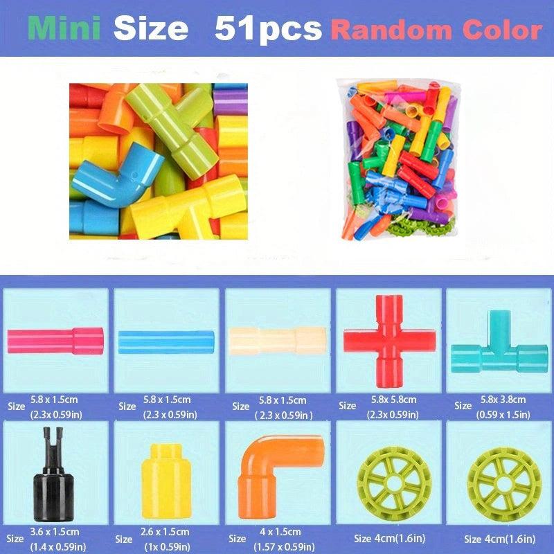 Montessori Water Pipe Building Blocks Toy Construction Educational Gift